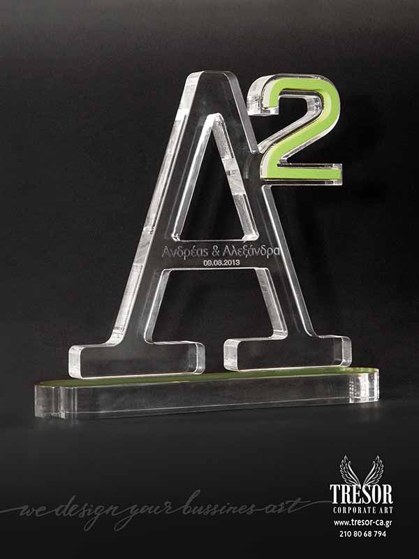 Tresor Corporate Art Εθιμοτυπικά δώρα Αναμνηστικό δώρο με χάραξη και εκτύπωση Φωτογραφία σε πλεξιγκλάς Λογότυπο σε plexiglass Ονομαστικά δώρα Πρωτότυπα βραβεία